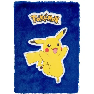 Carnet (Fluffy) - Pikachu (Bleu Foncé) - Pokemon