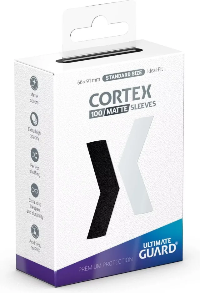 Ultimate Guard - Sleeves - Cortex - Noir Matte - 100 pièces